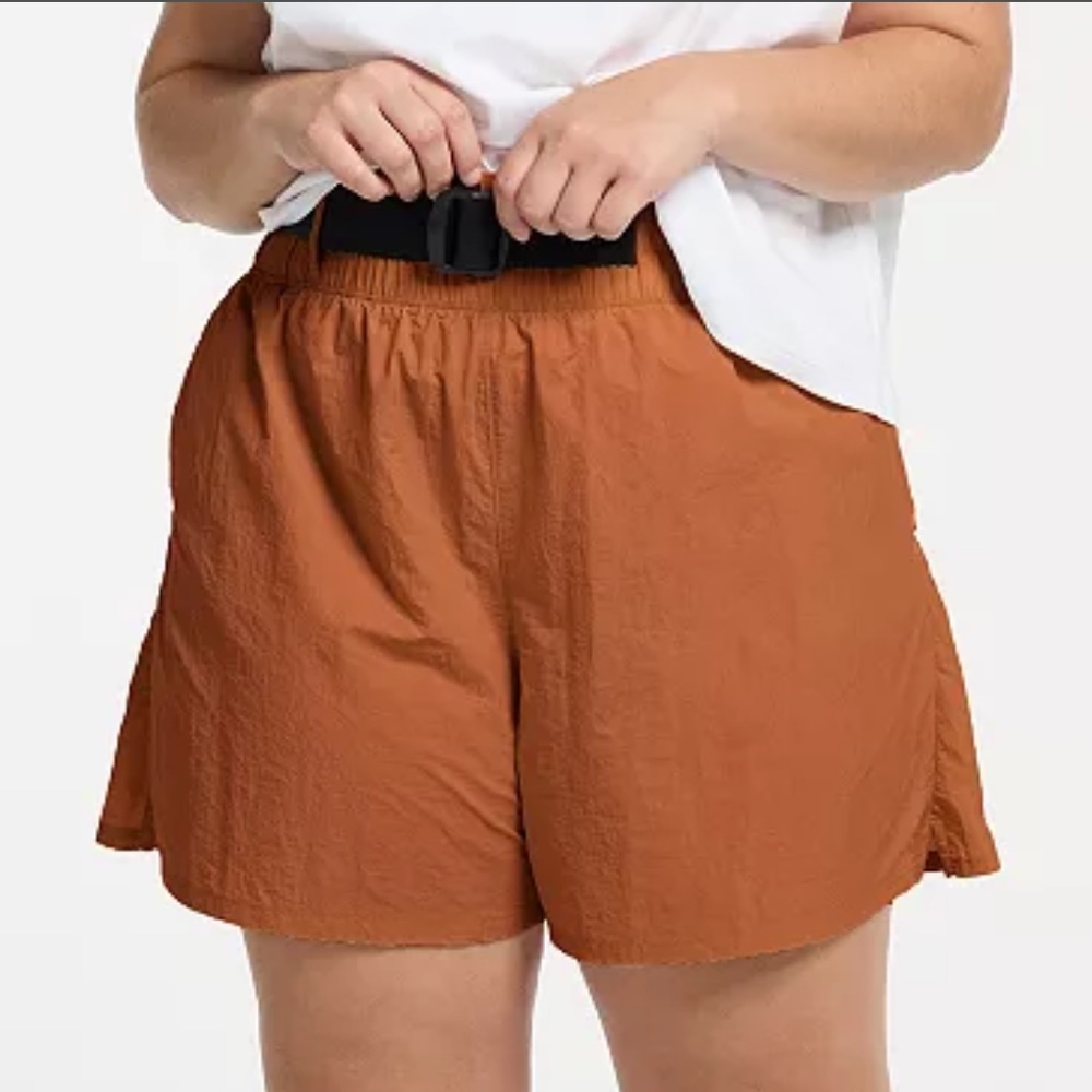 FLX Buckle-Front Twill Shorts